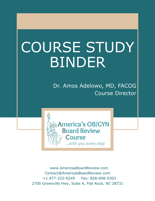 ABC Course Review Binder