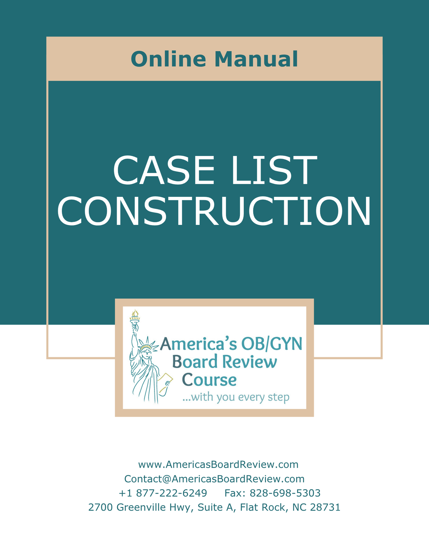 ABOG Case List Construction Online