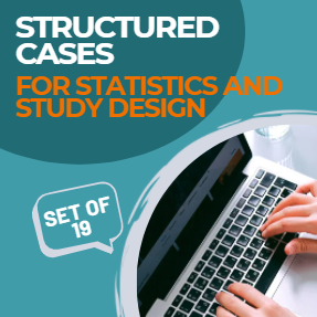 Statistics and study design structured cases for MFM, REI, FPMRS, ONC subspecialty certyifing exam.